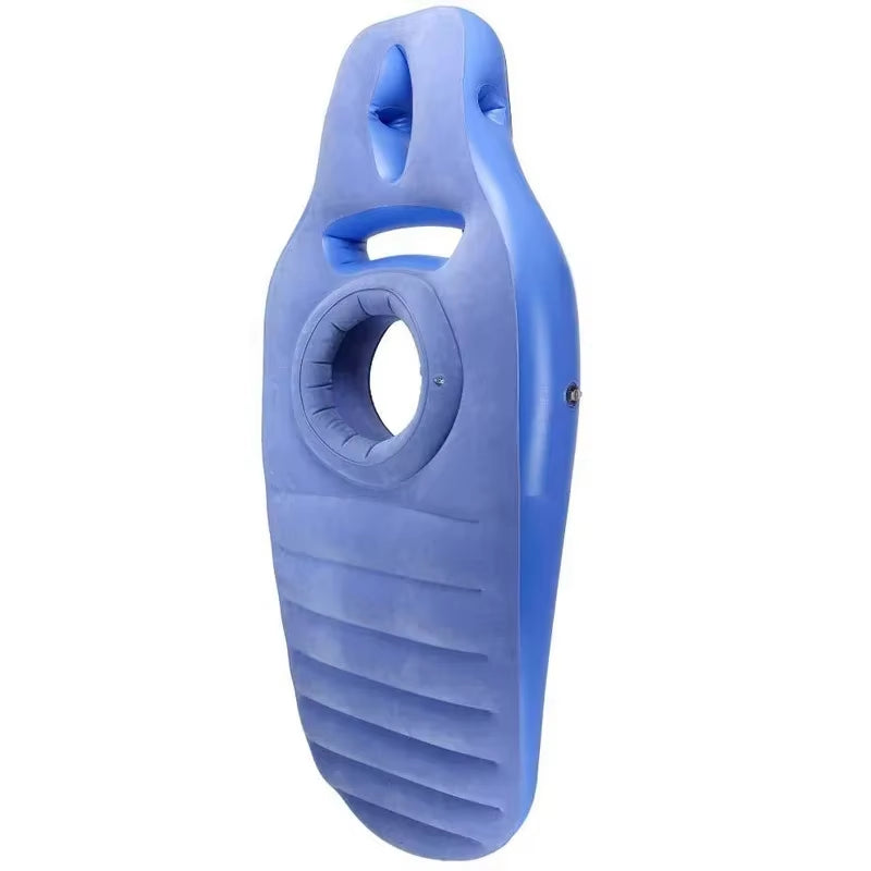 Flocked PVC Thickened Maternity Resting Cushion Pregnant Woman Inflatable Floating Yoga Mat Maternity Body Pillow Sleeping Mat