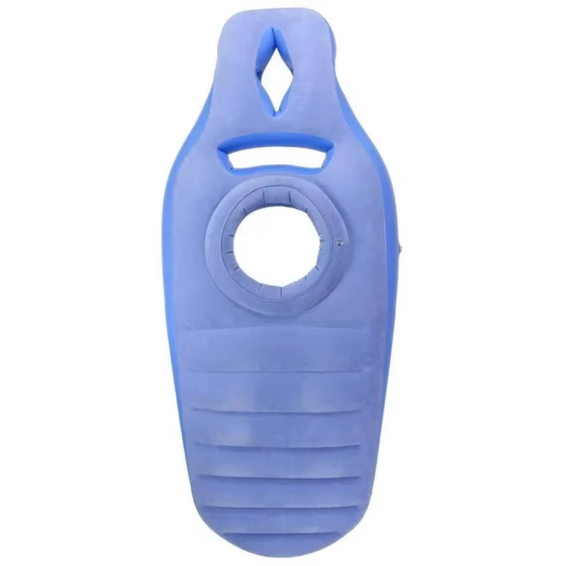 Flocked PVC Thickened Maternity Resting Cushion Pregnant Woman Inflatable Floating Yoga Mat Maternity Body Pillow Sleeping Mat